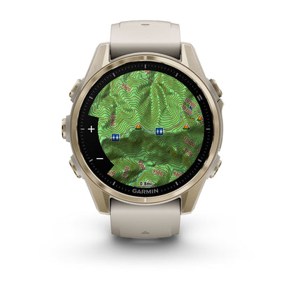 Relógio Garmin fēnix ® 8S Safira Ouro e Cinza