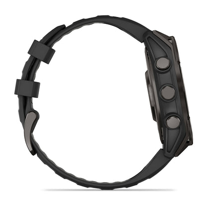 Relógio Garmin fēnix ® 8 Safira Titânio Cinza Carbono e Preto