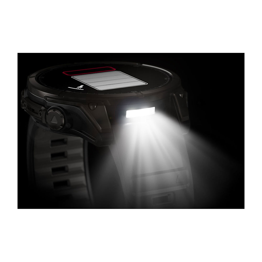Relógio Garmin fēnix ® 8 Safira Titânio Cinza Carbono e Preto