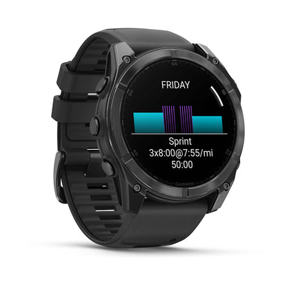 Relógio Garmin fēnix ® 8X Cinza Ardósia e Preto