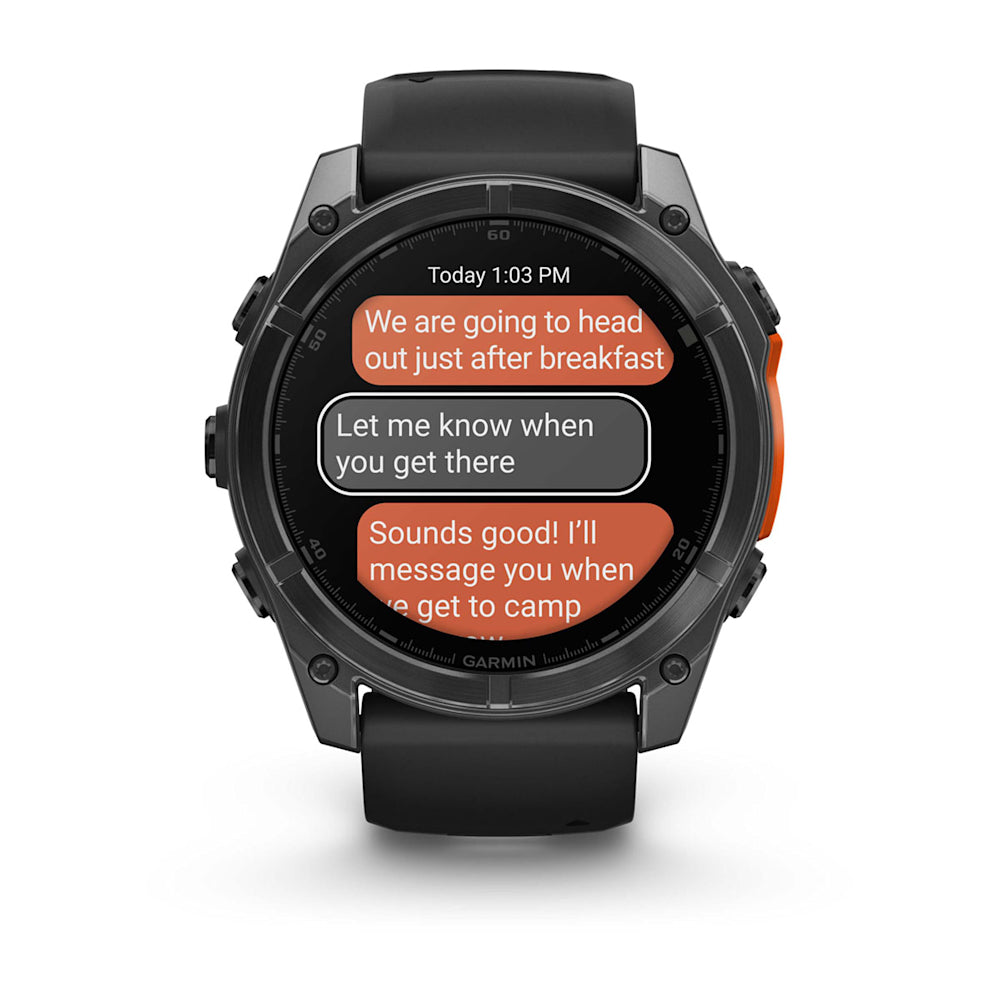 Relógio Garmin fēnix ® 8X Cinza Ardósia e Preto