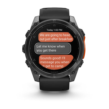 Relógio Garmin fēnix ® 8X Cinza Ardósia e Preto