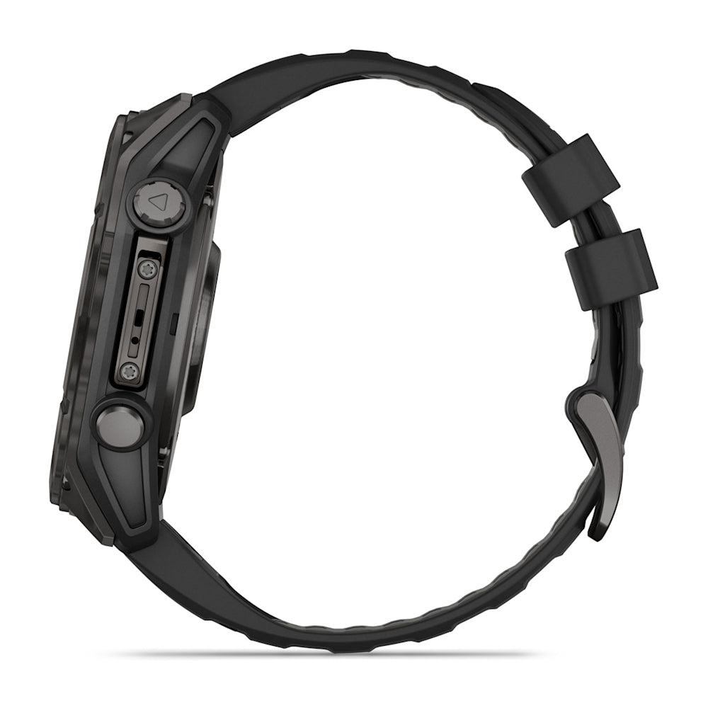 Relógio Garmin fēnix ® 8X Safira Cinza Carbono e Preto