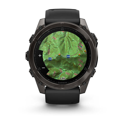 Relógio Garmin fēnix ® 8X Safira Cinza Carbono e Preto