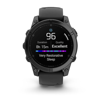 Relógio Garmin fēnix ® E Aço Cinza Ardósia e Preto