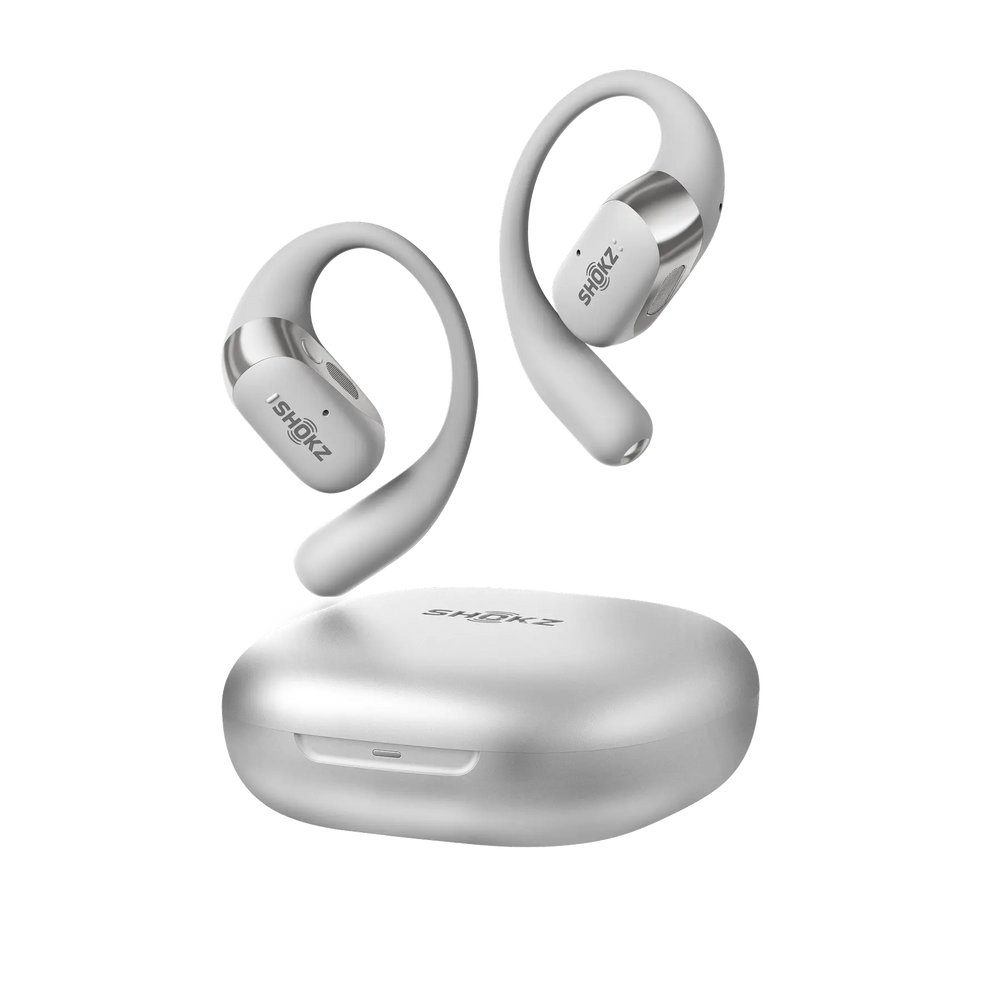 Fone de Ouvido Aberto Shokz OpenFit 2+ Cinza