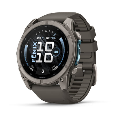 Relógio Garmin fēnix ® 9X Titânio e Cinza-claro