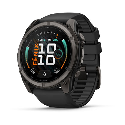 Relógio Garmin fēnix ® 9X Titânio DLC Cinza Carbono e Preto