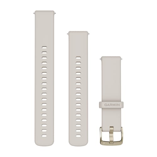 Pulseira Garmin Quick Release 18 mm Marfim e Dourado