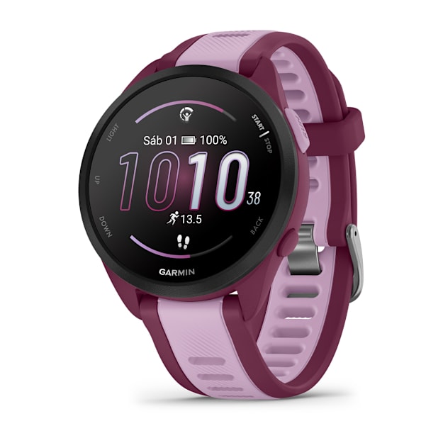 Relógio Garmin Forerunner ® 165 Music Cereja e Lilás