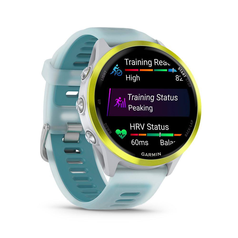Relógio Garmin Forerunner ® 570 - 47 mm Amarelo e Marfim/Turquesa
