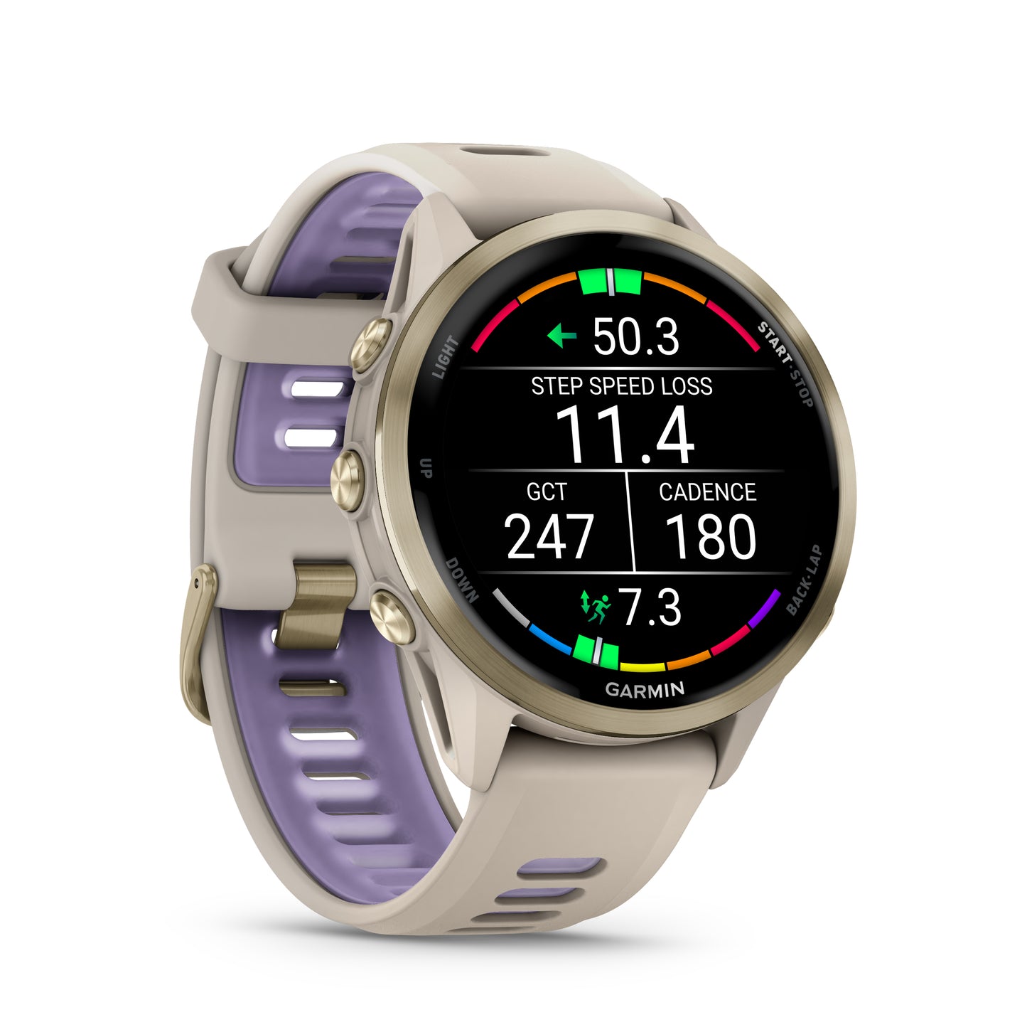 Relógio Garmin Forerunner ® 970 Titânio e Cinza Francês/Índigo