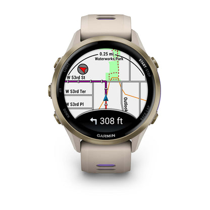 Relógio Garmin Forerunner ® 970 Titânio e Cinza Francês/Índigo