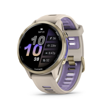 Relógio Garmin Forerunner ® 970 Titânio e Cinza Francês/Índigo
