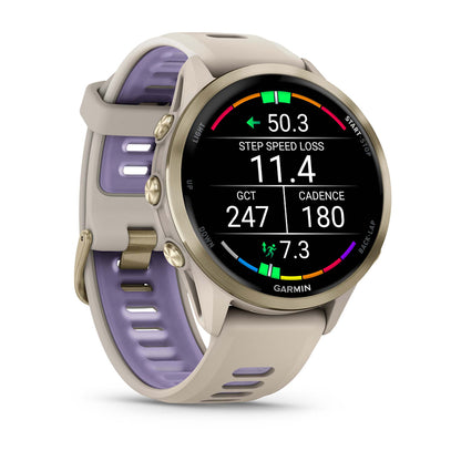 Relógio Garmin Forerunner ® 970 Titânio e Cinza Francês/Índigo