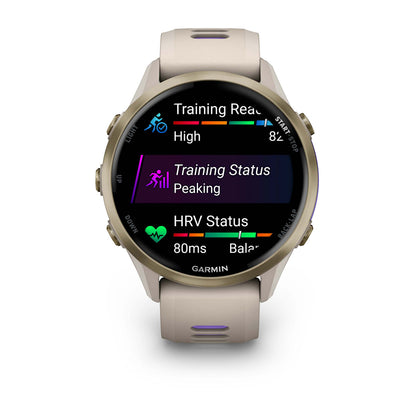 Relógio Garmin Forerunner ® 970 Titânio e Cinza Francês/Índigo