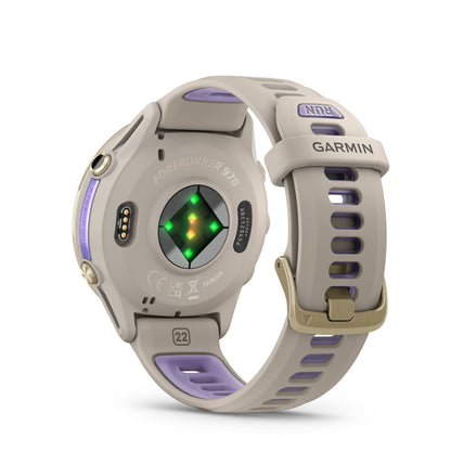 Relógio Garmin Forerunner ® 970 Titânio e Cinza Francês/Índigo