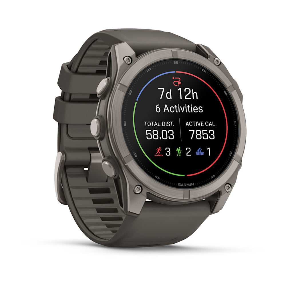 Relógio Garmin fēnix ® 9X Titânio e Cinza-claro