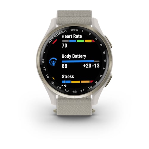Relógio Garmin Approach ® S50 Dourado e Branco