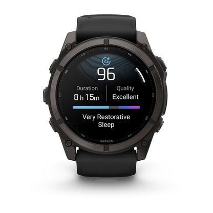 Relógio Garmin fēnix ® 9X Titânio DLC Cinza Carbono e Preto
