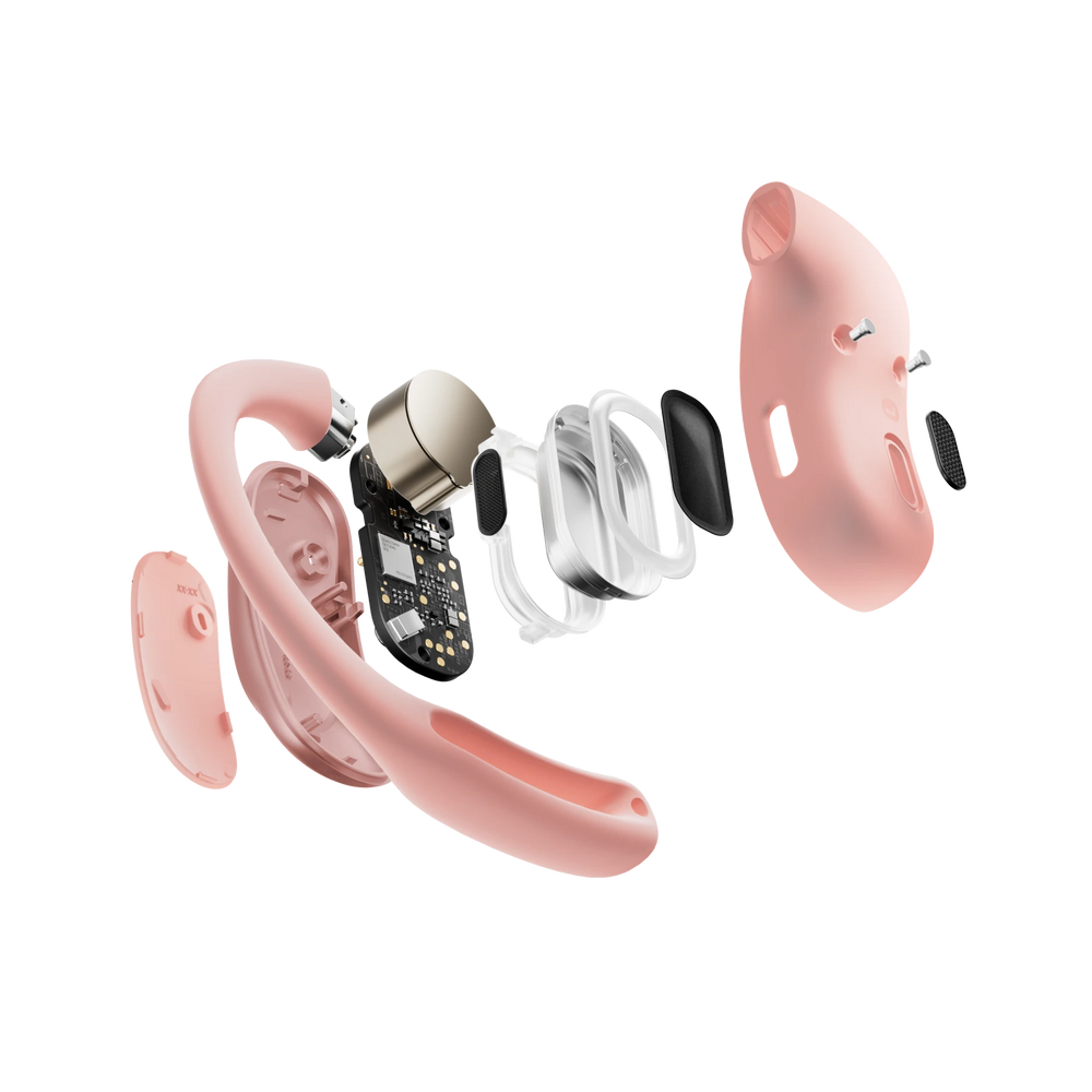 Fone de Ouvido Aberto Shokz OpenFit Air Rosa