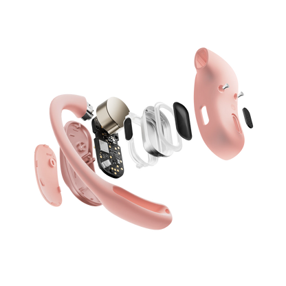 Fone de Ouvido Aberto Shokz OpenFit Air Rosa