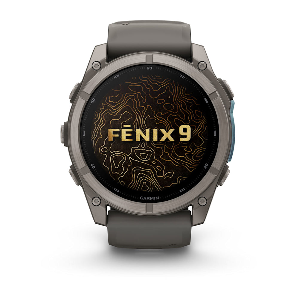 Relógio Garmin fēnix ® 9X Titânio e Cinza-claro